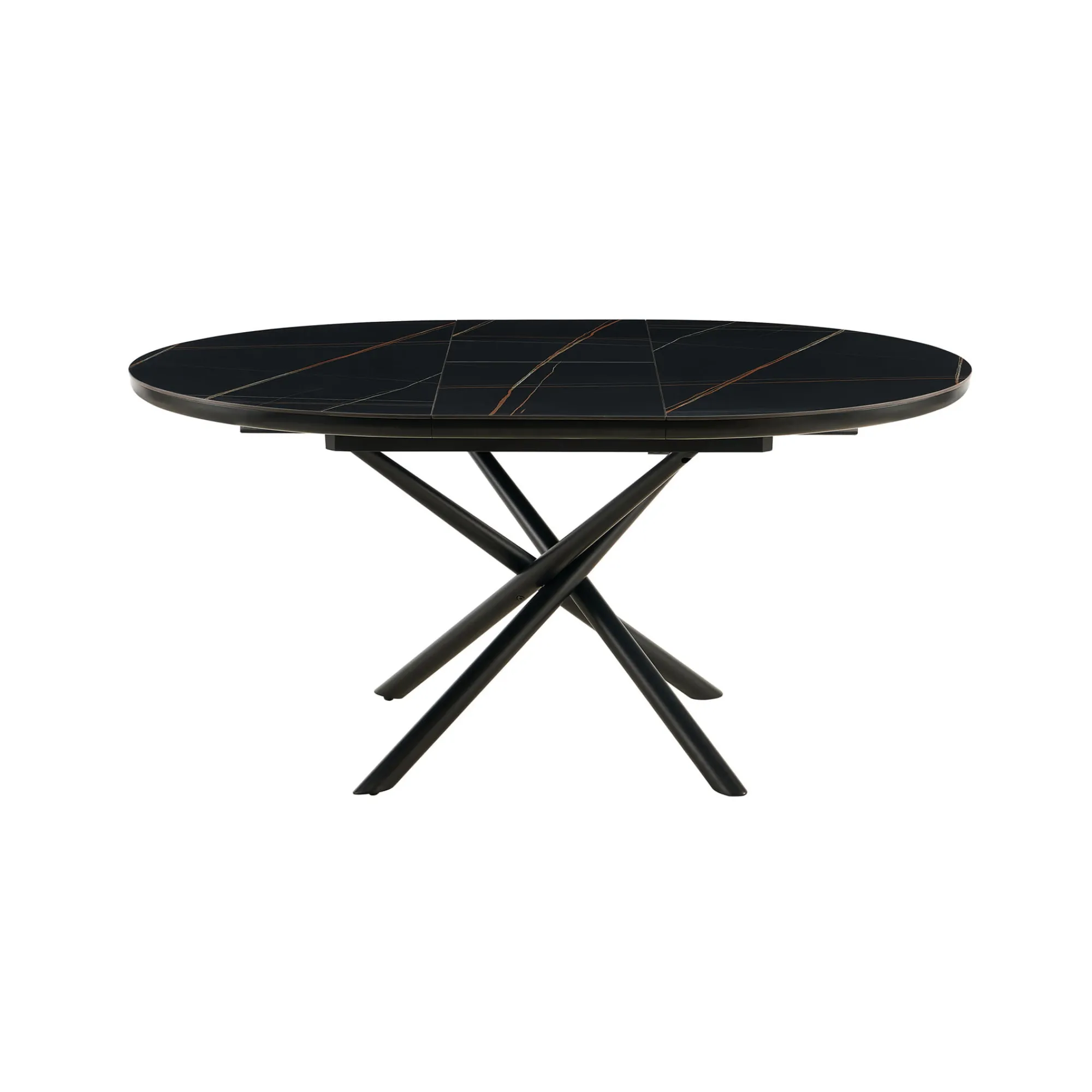 Eetkamertafels^Huisenthuis Eetkamertafel Koya 120 cm Zwart