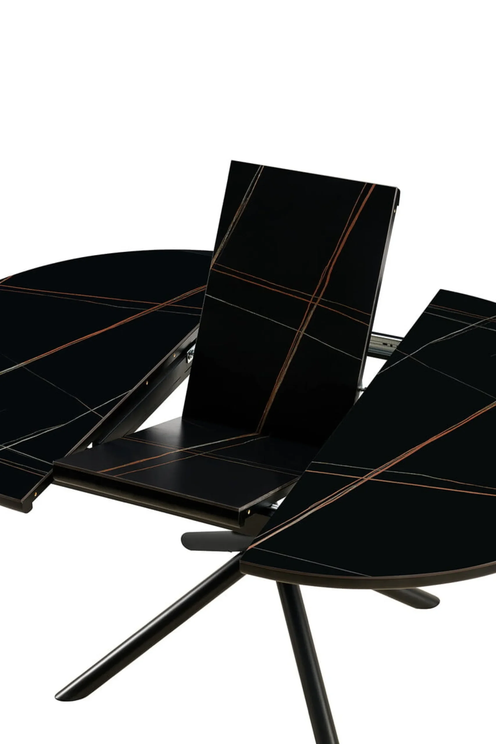 Eetkamertafels^Huisenthuis Eetkamertafel Koya 120 cm Zwart
