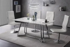 Eetkamertafels^Huisenthuis Eetkamertafel Lars Wit