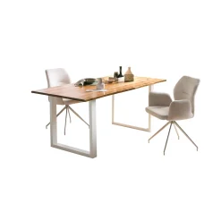 Eetkamertafels^Huisenthuis Eetkamertafel Lizzy Acacia 160x80cm