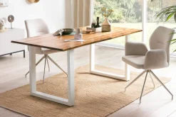 Eetkamertafels^Huisenthuis Eetkamertafel Lizzy Acacia 140x80cm