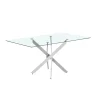 Eetkamertafels^Huisenthuis Eetkamertafel Martijn Glas 160 cm
