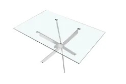 Eetkamertafels^Huisenthuis Eetkamertafel Martijn Glas 160 cm