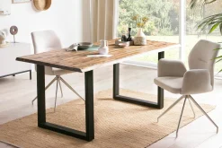 Eetkamertafels^Huisenthuis Eetkamertafel Mats Acacia 160x80cm