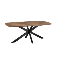 Eetkamertafels^Huisenthuis Eetkamertafel Melis 200 cm Ovaal Mango