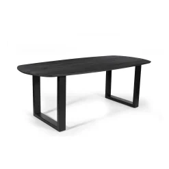 Eetkamertafels^Huisenthuis Eetkamertafel Monaco Ovaal 220 cm Zwart