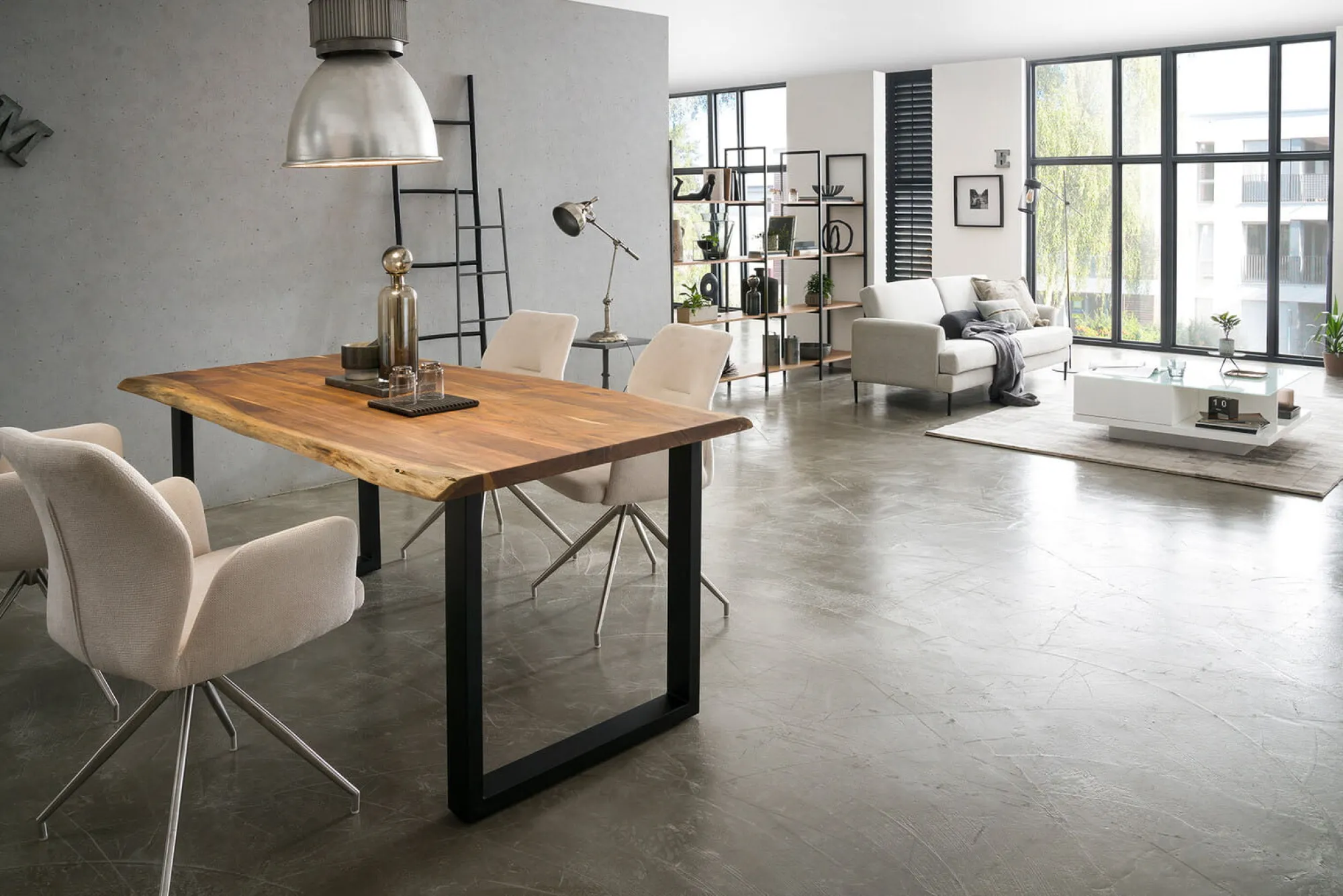 Eetkamertafels^Huisenthuis Eetkamertafel Nando 240cm Acacia