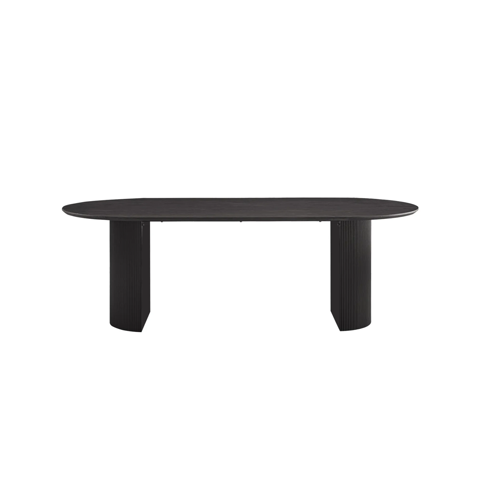 Eetkamertafels^Huisenthuis Eetkamertafel Odile 230cm Ovaal Donkerbruin
