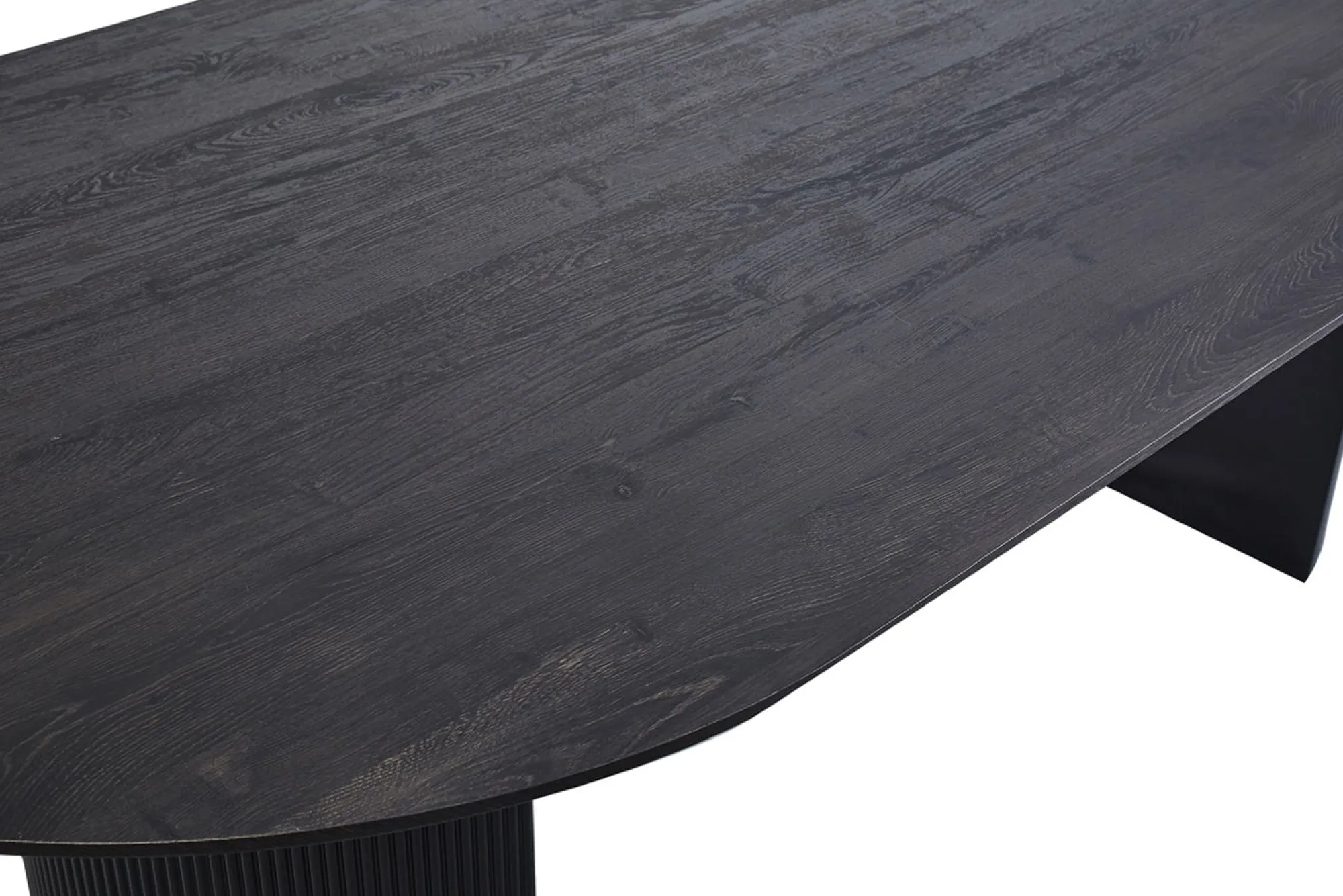 Eetkamertafels^Huisenthuis Eetkamertafel Odile 230cm Ovaal Donkerbruin