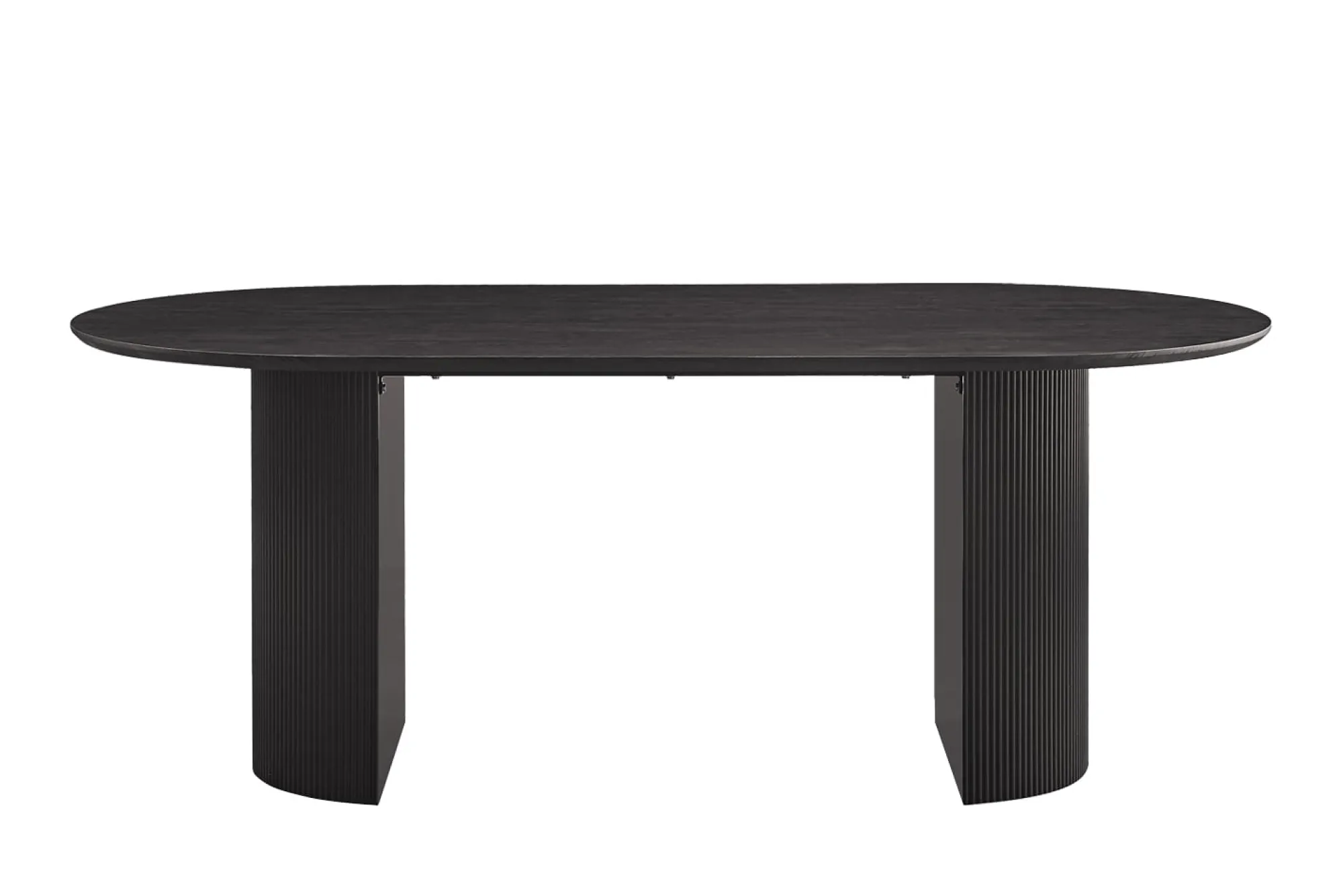 Eetkamertafels^Huisenthuis Eetkamertafel Odile 200cm Ovaal Donkerbruin