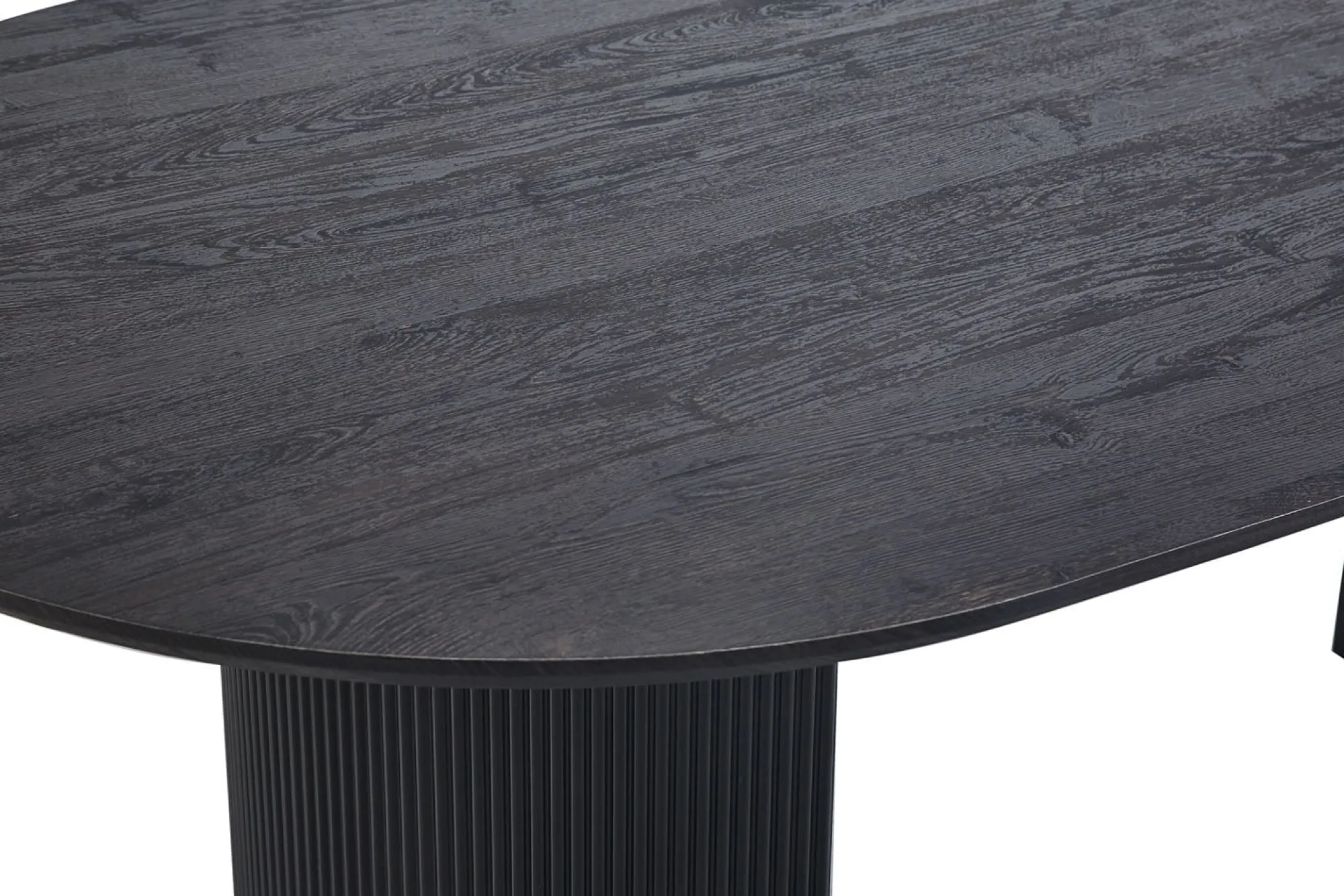 Eetkamertafels^Huisenthuis Eetkamertafel Odile 200cm Ovaal Donkerbruin