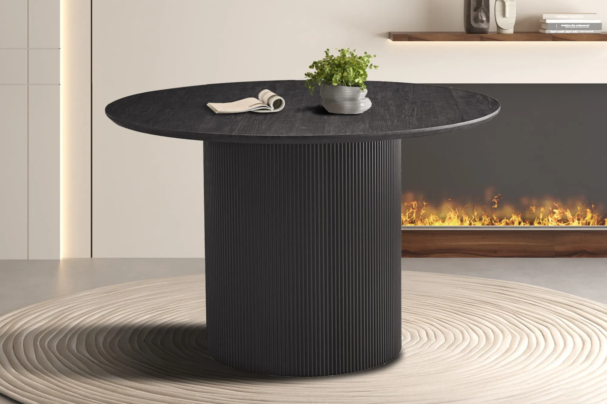 Eetkamertafels^Huisenthuis Eetkamertafel Odile 120cm Rond
