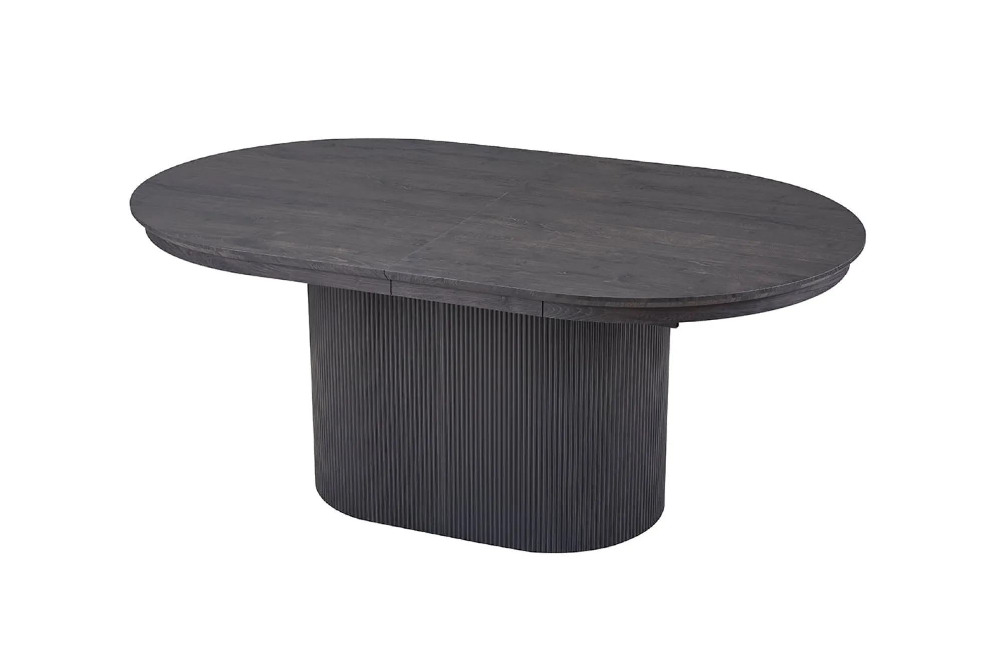 Eetkamertafels^Huisenthuis Eetkamertafel Odile Donkerbruin 180-220cm Ovaal