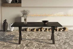 Eetkamertafels^Huisenthuis Eetkamertafel Raegan Magnolia Zwart 200 cm