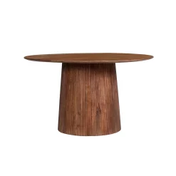 Eetkamertafels^Huisenthuis Eetkamertafel River Rond 130 cm Lichtbruin