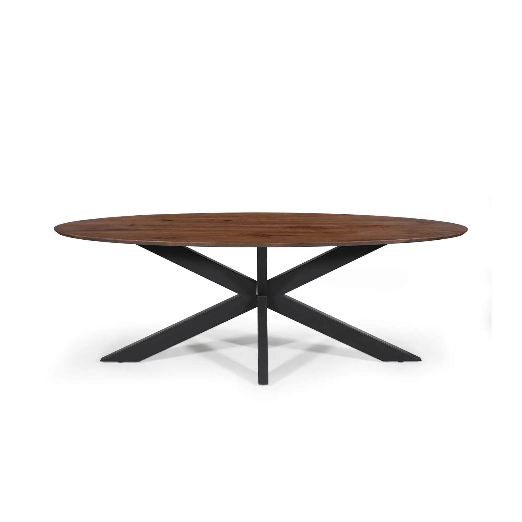 Eetkamertafels^Huisenthuis Eetkamertafel Turijn Bruin Ovaal 220 cm