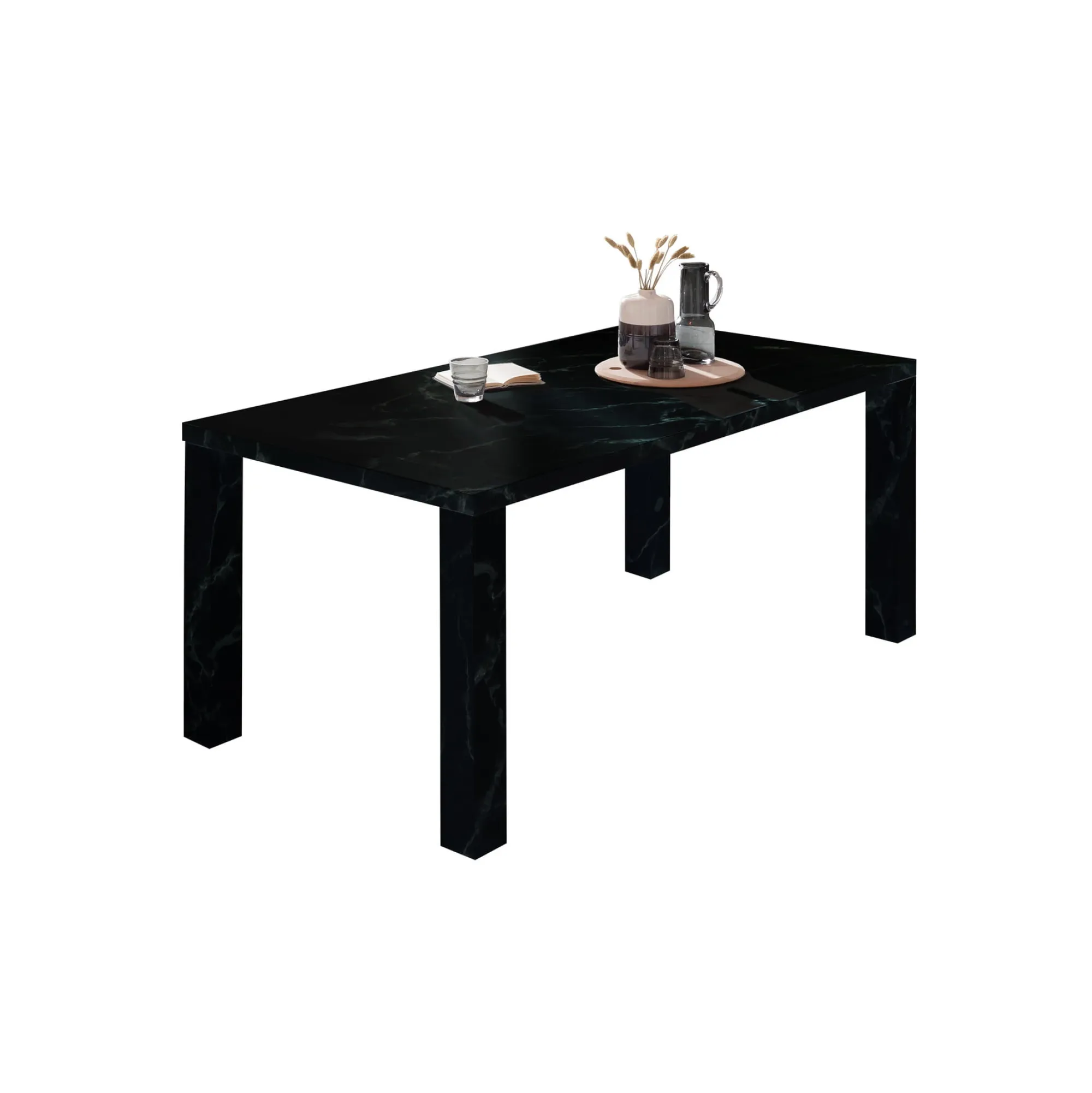 Eetkamertafels^Huisenthuis Eetkamertafel Zayn Zwart
