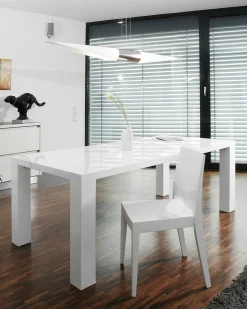 Eetkamertafels^Huisenthuis Eettafel Lisboa Wit 200 cm