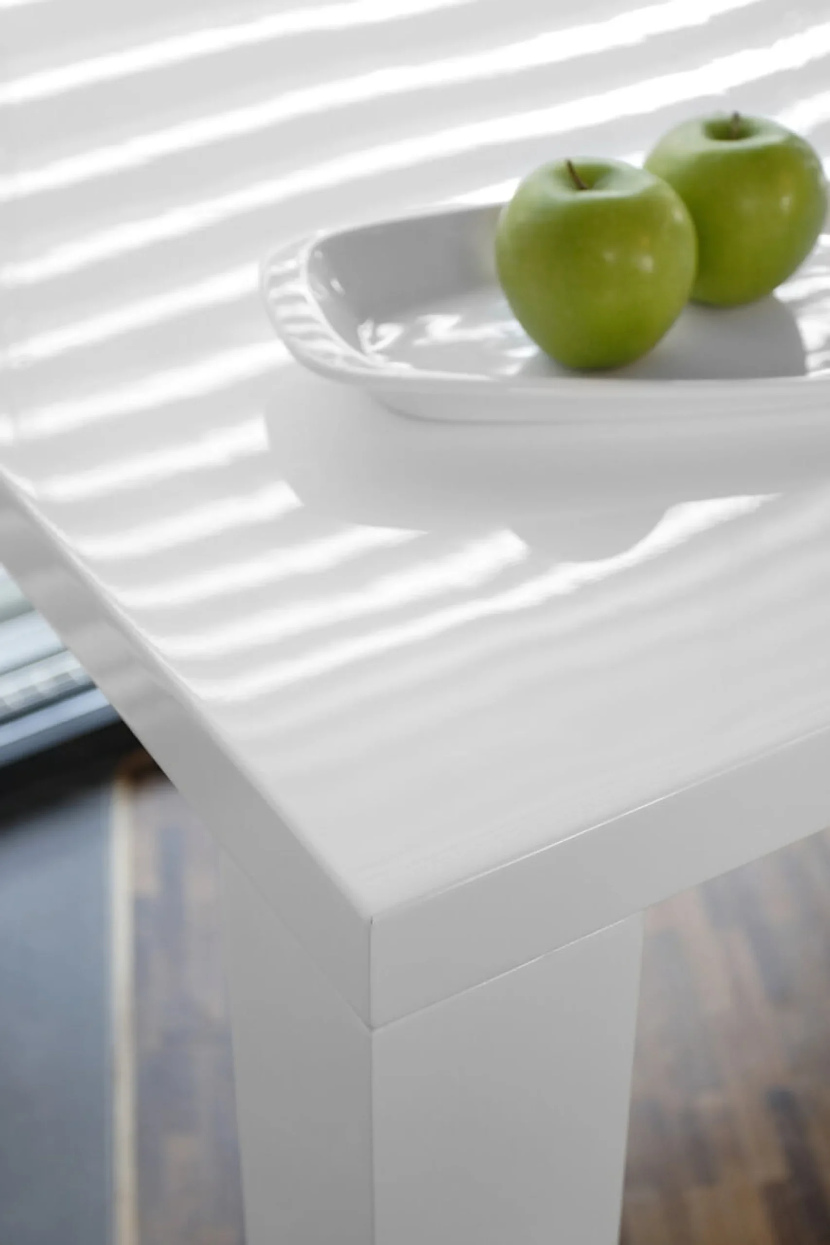 Eetkamertafels^Huisenthuis Eettafel Lisboa Wit 140 cm