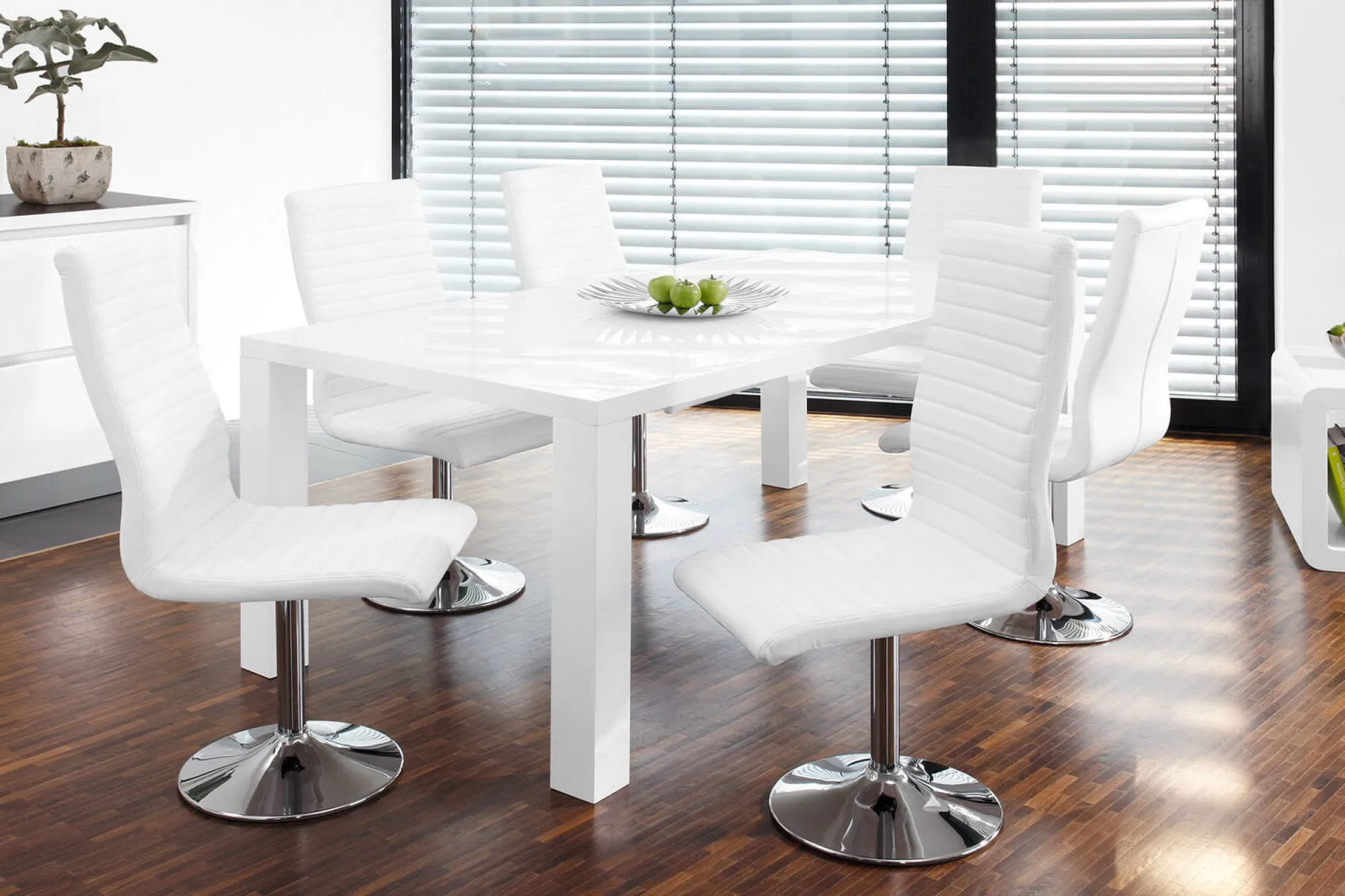 Eetkamertafels^Huisenthuis Eettafel Lisboa Wit 140 cm