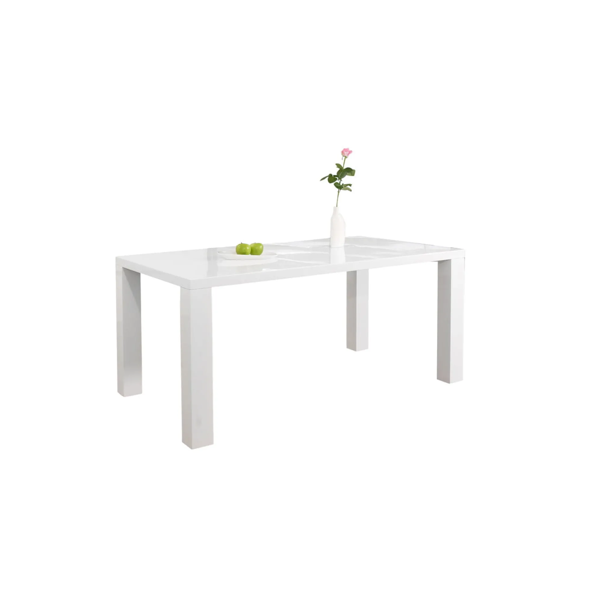 Eetkamertafels^Huisenthuis Eettafel Lisboa Wit 160 cm