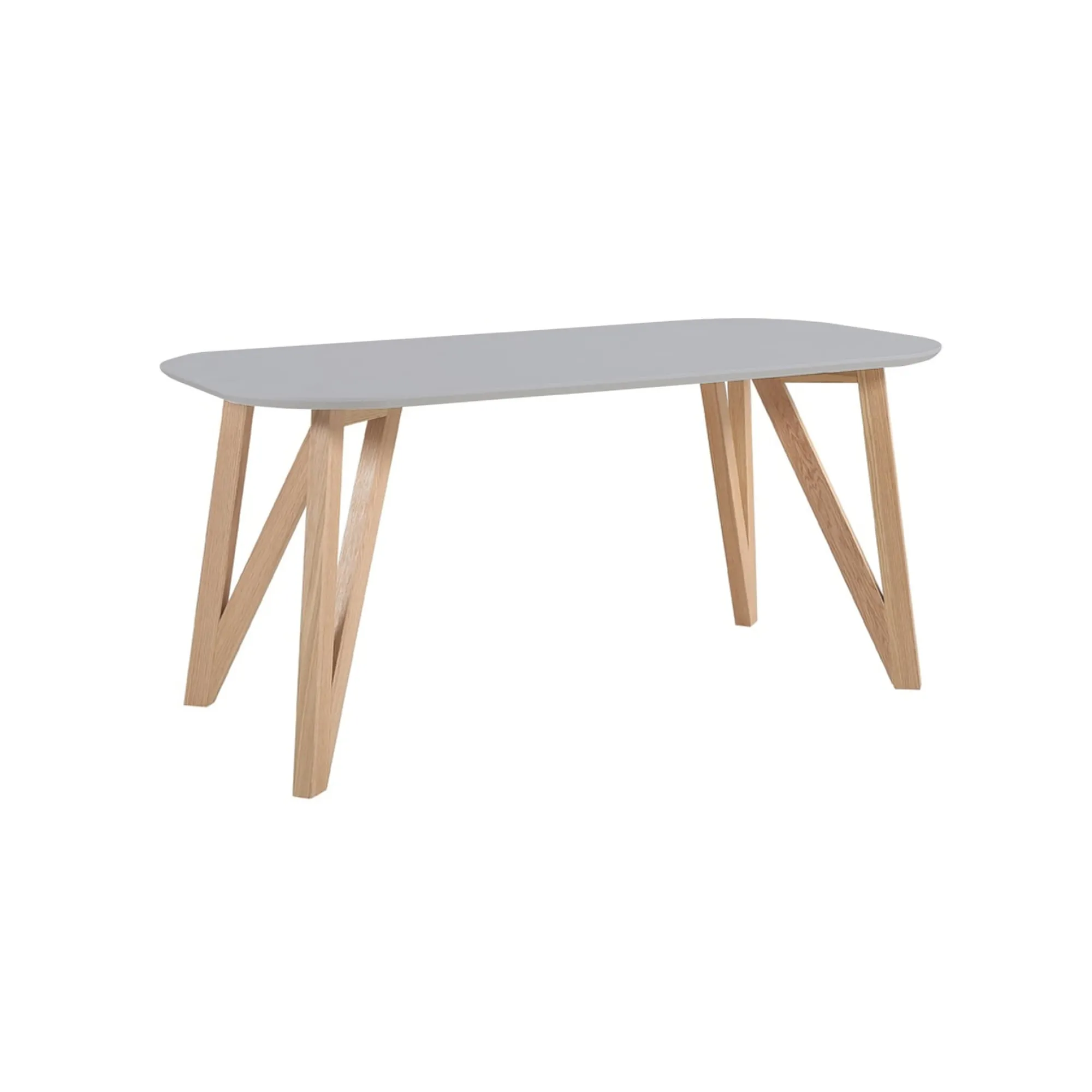 Eetkamertafels^Huisenthuis Eettafel Nikolaj Grijs 140 cm