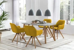 Eetkamertafels^Huisenthuis Eettafel Nikolaj Grijs 180 cm