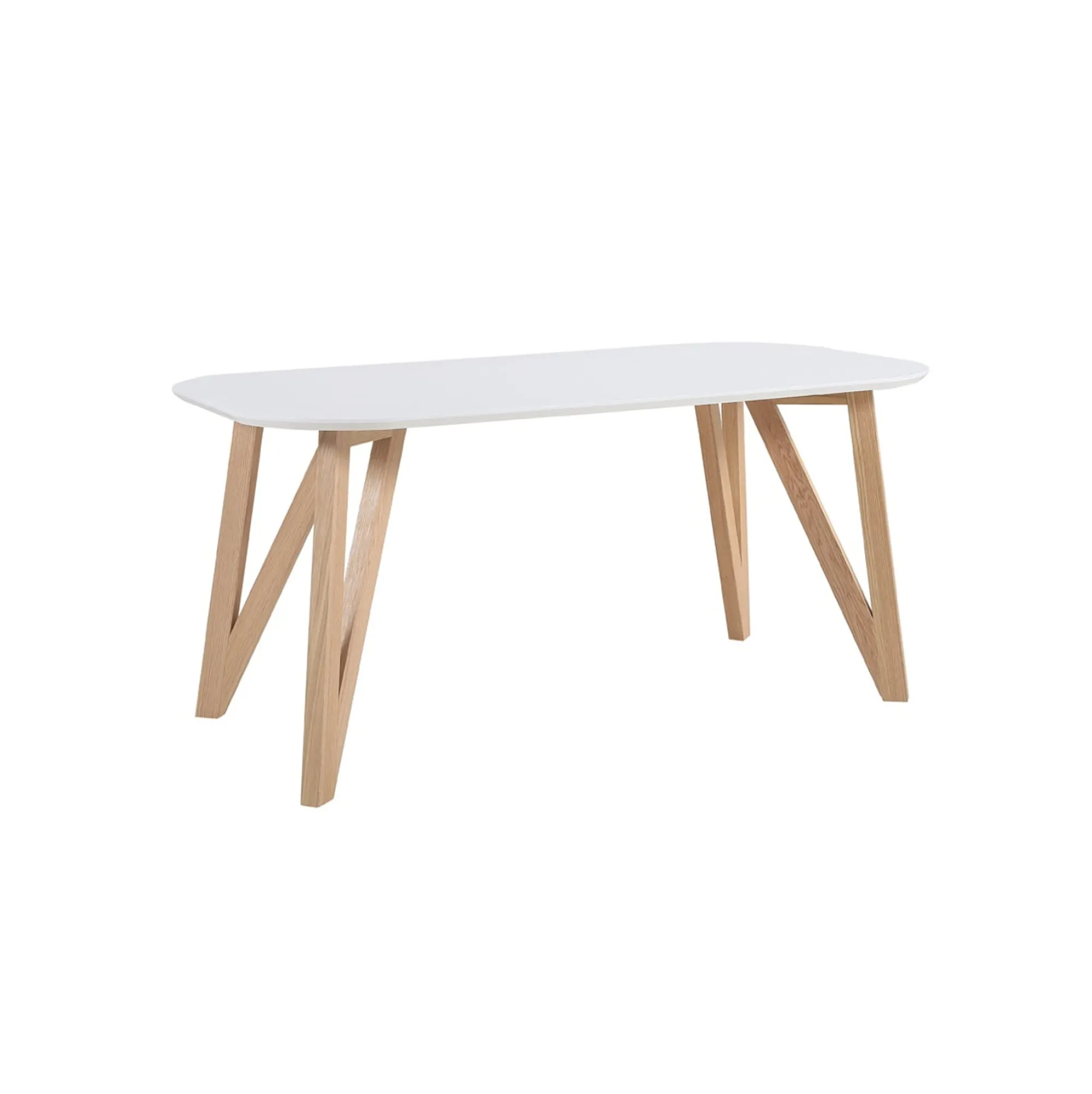 Eetkamertafels^Huisenthuis Eettafel Nikolaj Wit 140 cm