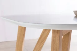 Eetkamertafels^Huisenthuis Eettafel Nikolaj Wit 140 cm