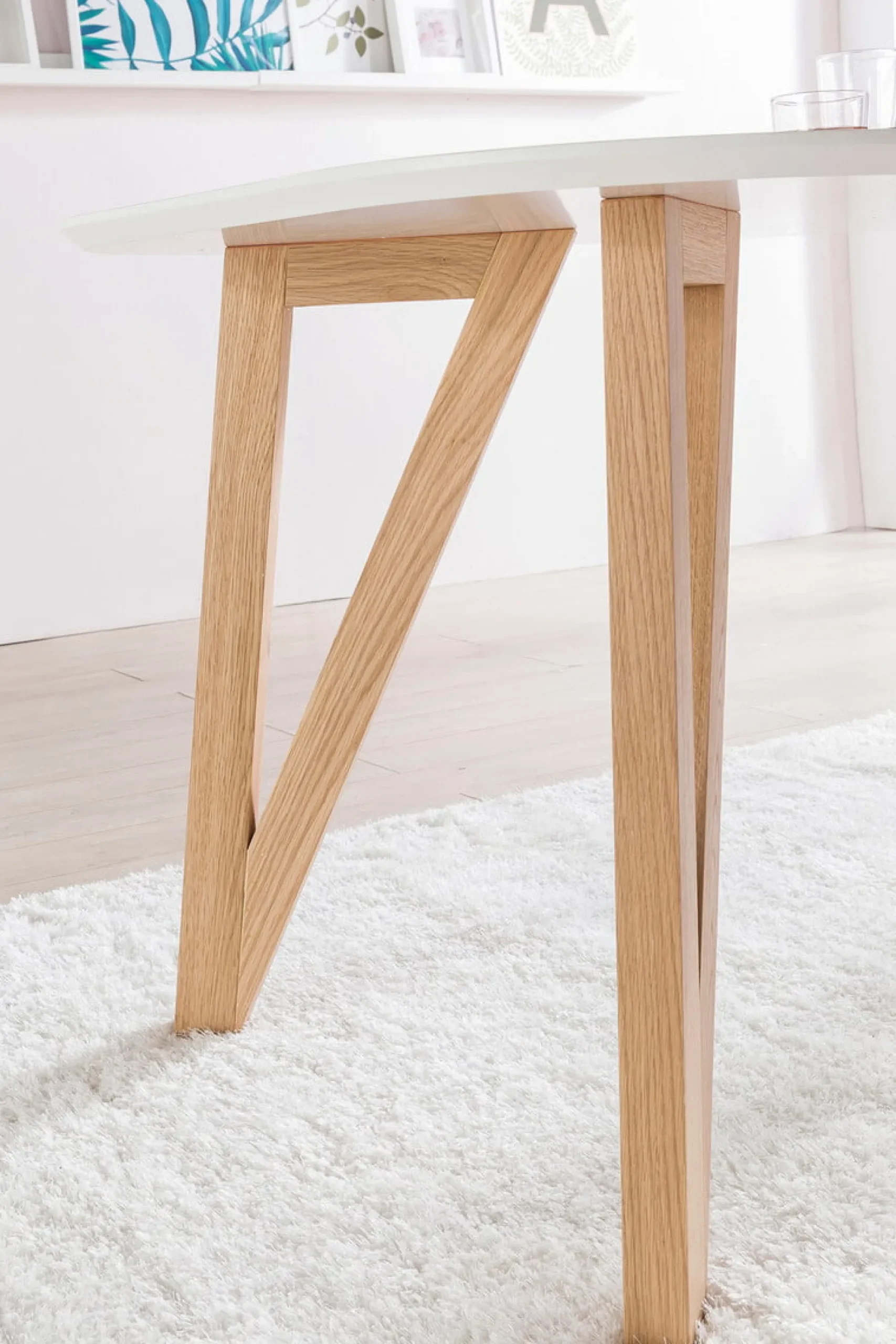 Eetkamertafels^Huisenthuis Eettafel Nikolaj Wit 140 cm