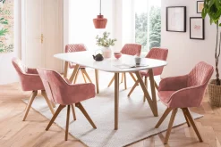 Eetkamertafels^Huisenthuis Eettafel Nikolaj Wit 140 cm