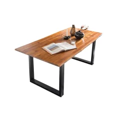 Eetkamertafels^Huisenthuis Eettafel Sven Acaciahout 180 cm