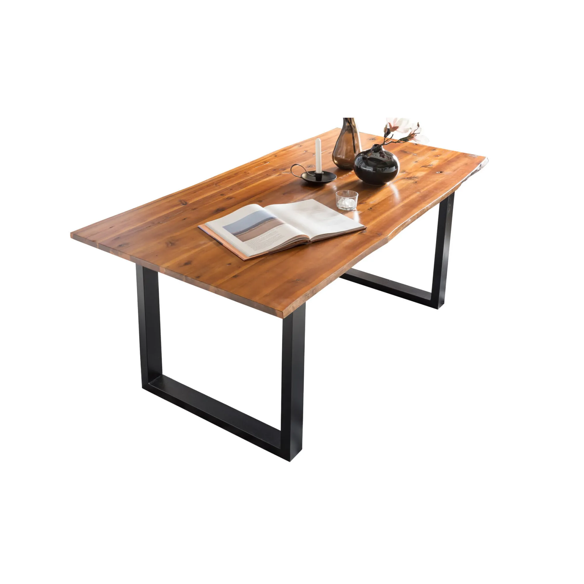 Eetkamertafels^Huisenthuis Eettafel Sven Acaciahout 120 cm