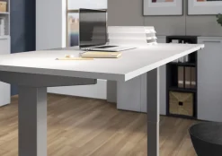 Bureaus^Huisenthuis Elektrisch Bureau Ergonoma Lichtgrijs 160 CM