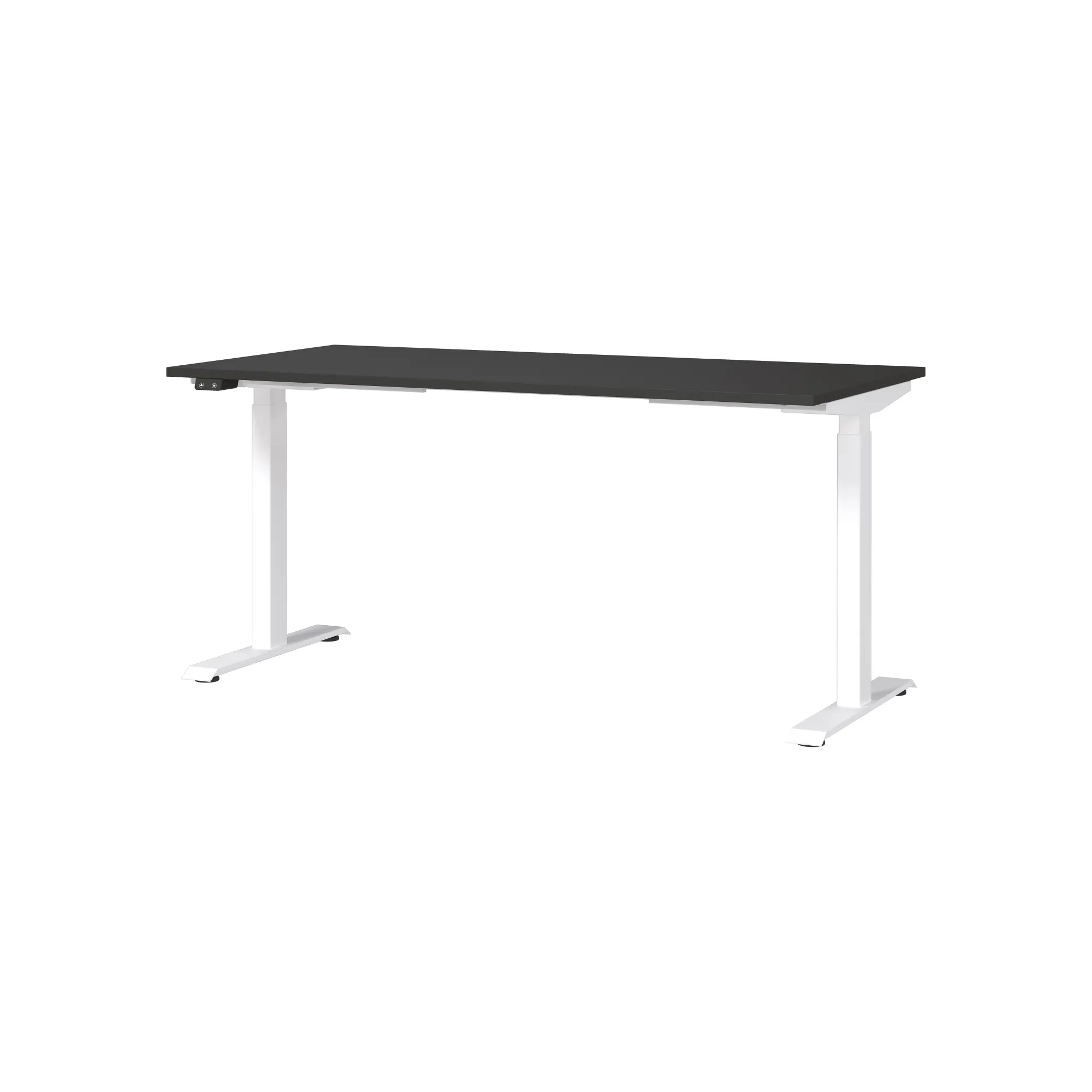 Bureaus^Huisenthuis Elektrisch zit-sta Bureau Galileo 160 cm Grafiet Wit