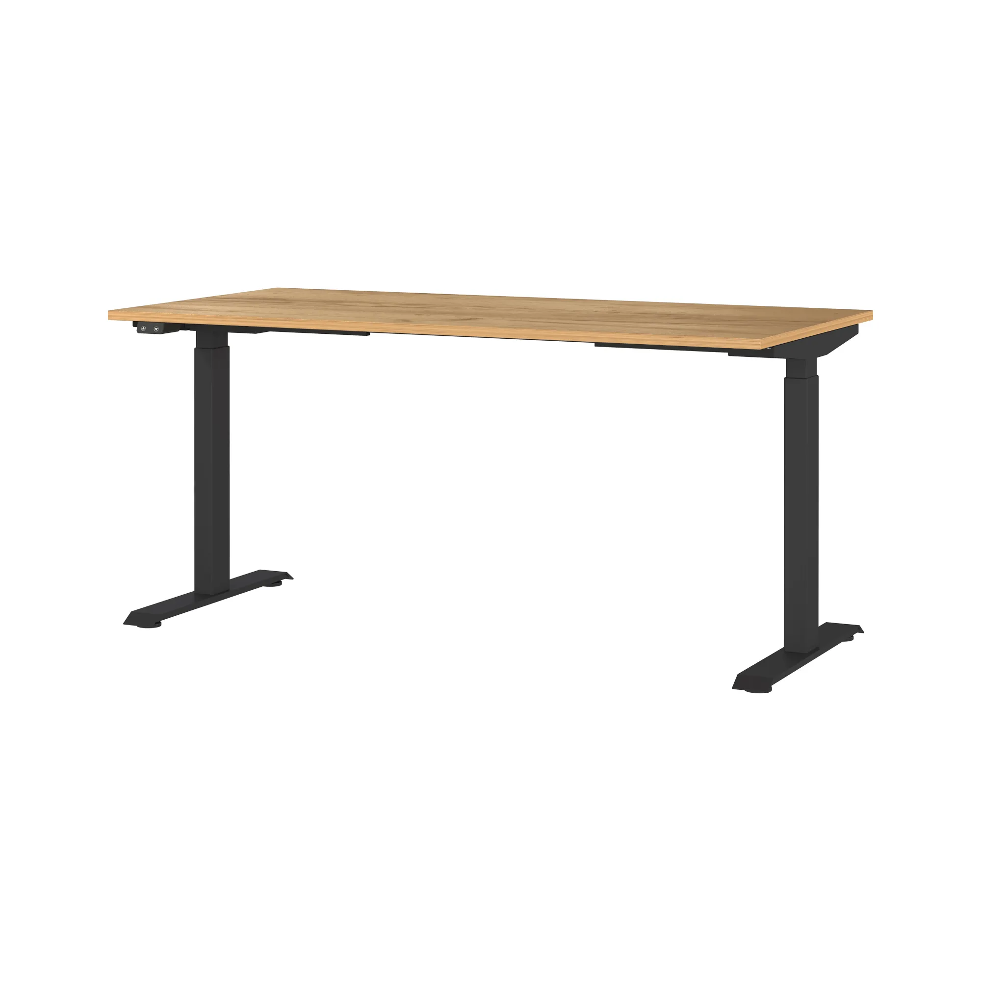 Bureaus^Huisenthuis Elektrisch zit-sta Bureau Galileo Eiken Zwart 160 cm Eiken-Zwart
