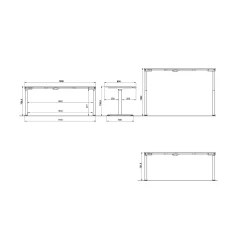 Bureaus^Huisenthuis Elektrisch zit-sta Bureau Galileo Eiken Zwart 180 cm Eiken-Zwart