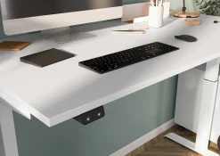 Bureaus^Huisenthuis Elektrisch zit-sta Bureau Galileo 140 cm Wit