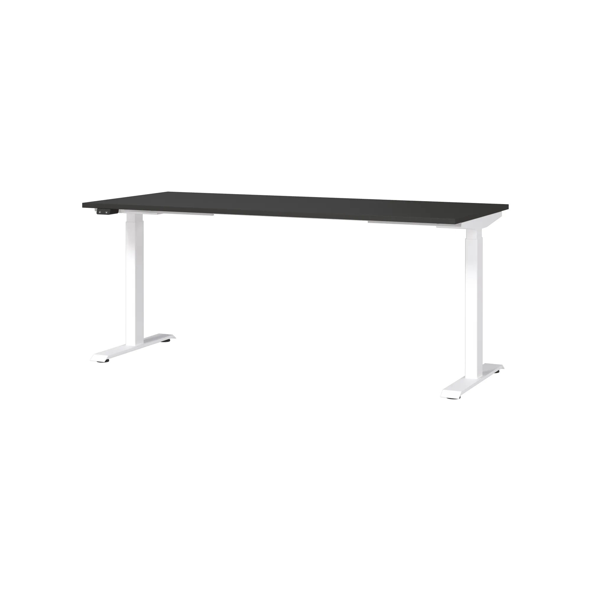 Bureaus^Huisenthuis Elektrisch zit-sta Bureau Galileo 180 cm Grafiet Wit