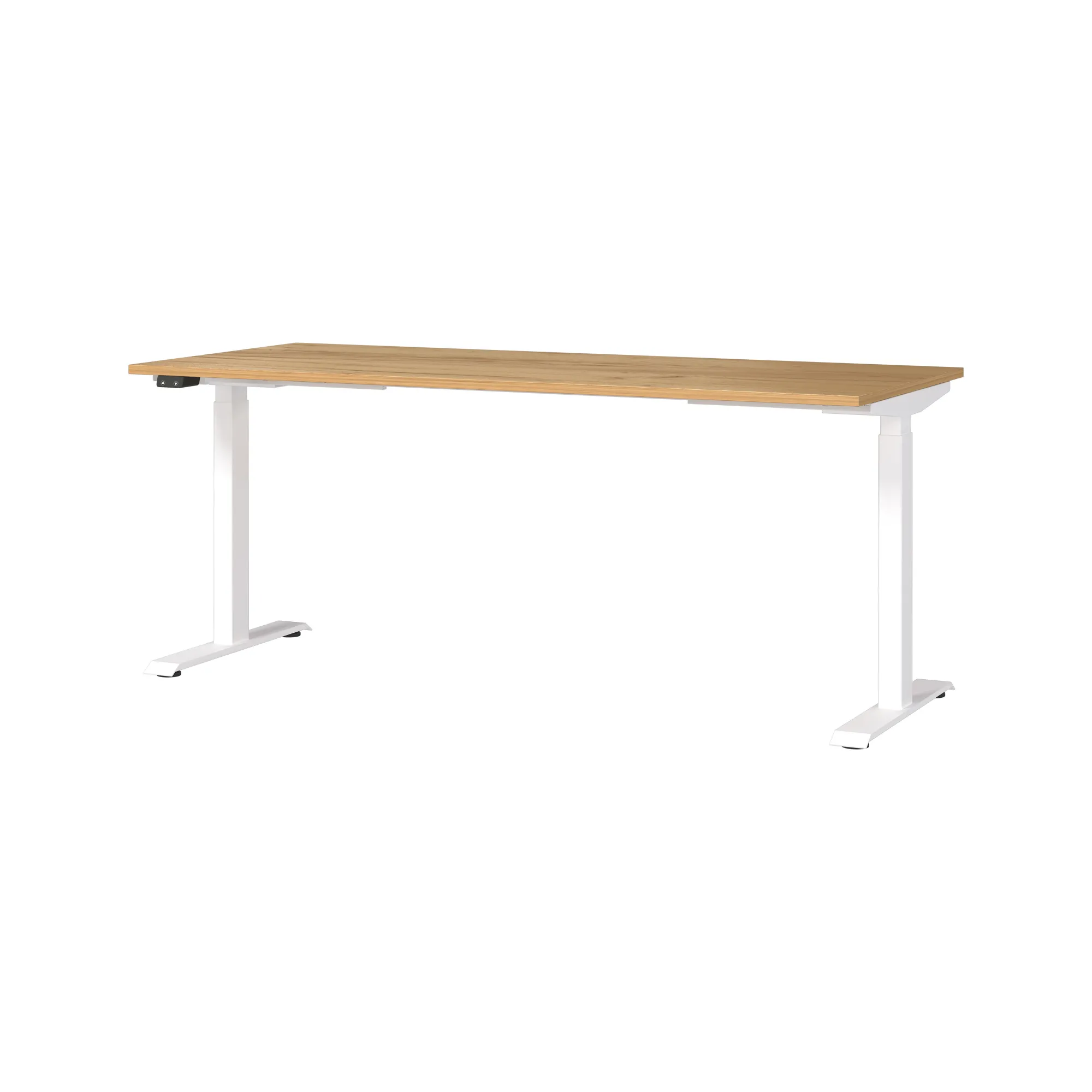 Bureaus^Huisenthuis Elektrisch zit-sta Bureau Galileo Eiken Wit 180 cm Eiken-Wit