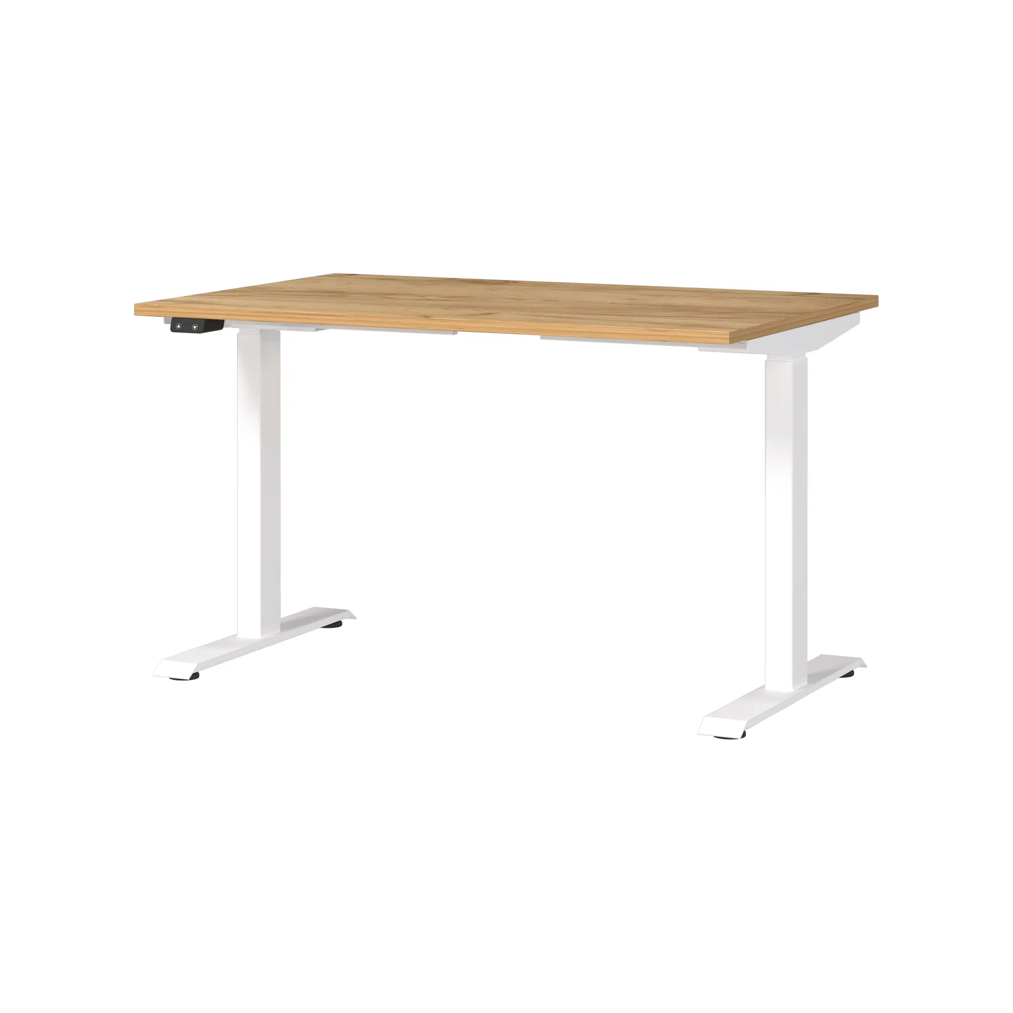 Bureaus^Huisenthuis Elektrisch zit-sta Bureau Galileo Eiken Wit 120 cm Eiken-Wit