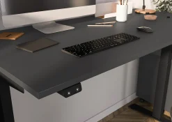 Bureaus^Huisenthuis Elektrisch zit-sta Bureau Galileo 140 cm Grafiet