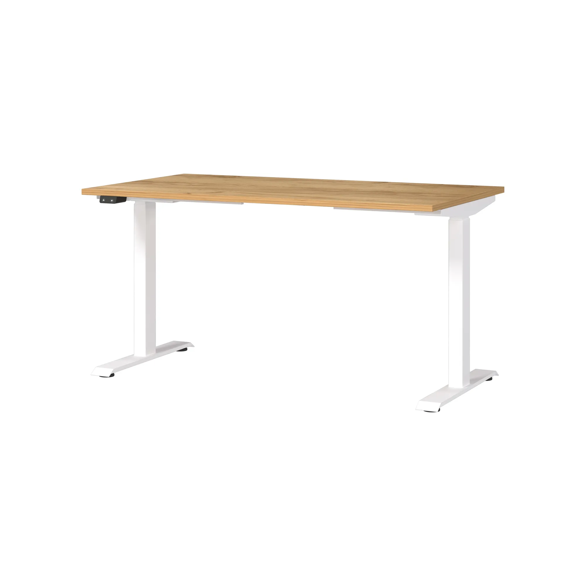 Bureaus^Huisenthuis Elektrisch zit-sta Bureau Galileo Eiken Wit 140 cm Eiken-Wit