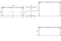 Bureaus^Huisenthuis Elektrisch zit-sta Bureau Galileo 180 cm Wit