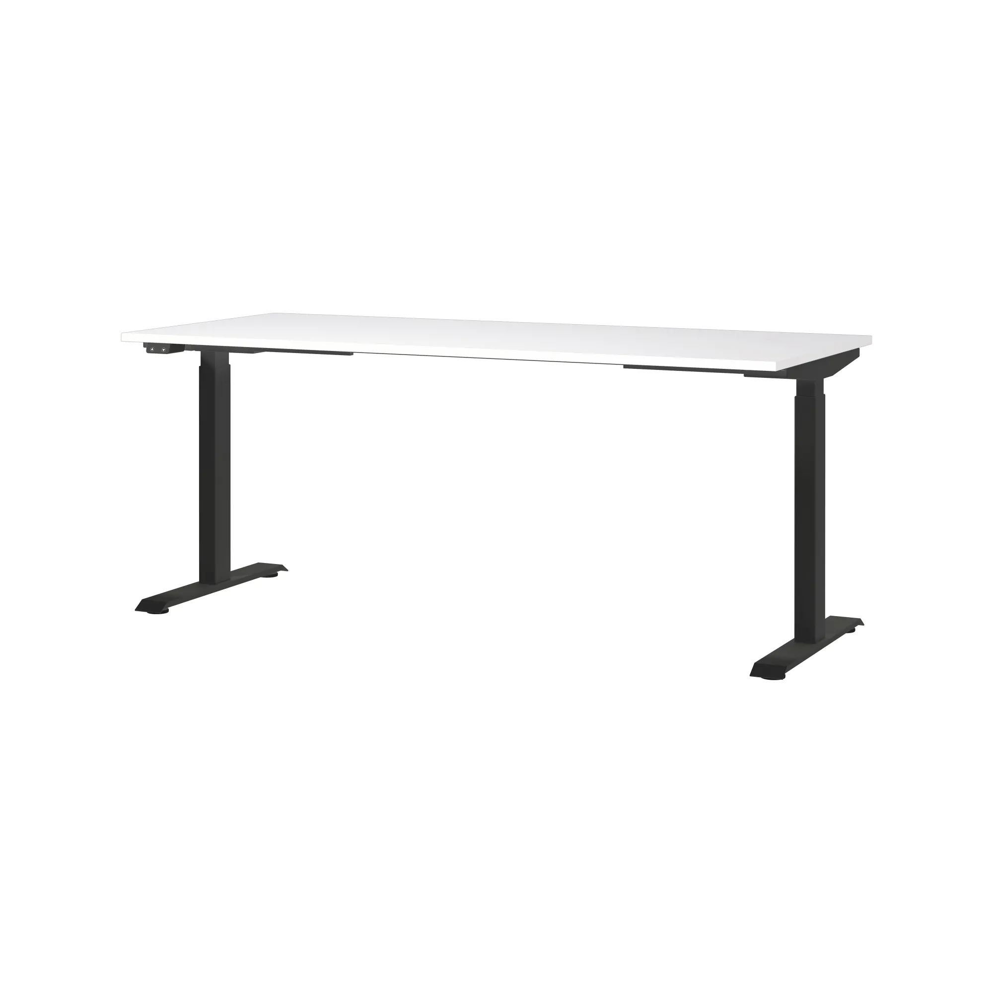 Bureaus^Huisenthuis Elektrisch zit-sta Bureau Galileo Wit Zwart 180 cm Wit-Zwart