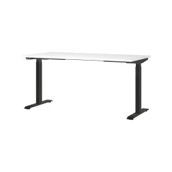 Bureaus^Huisenthuis Elektrisch zit-sta Bureau Galileo Wit Zwart 160 cm Wit-Zwart