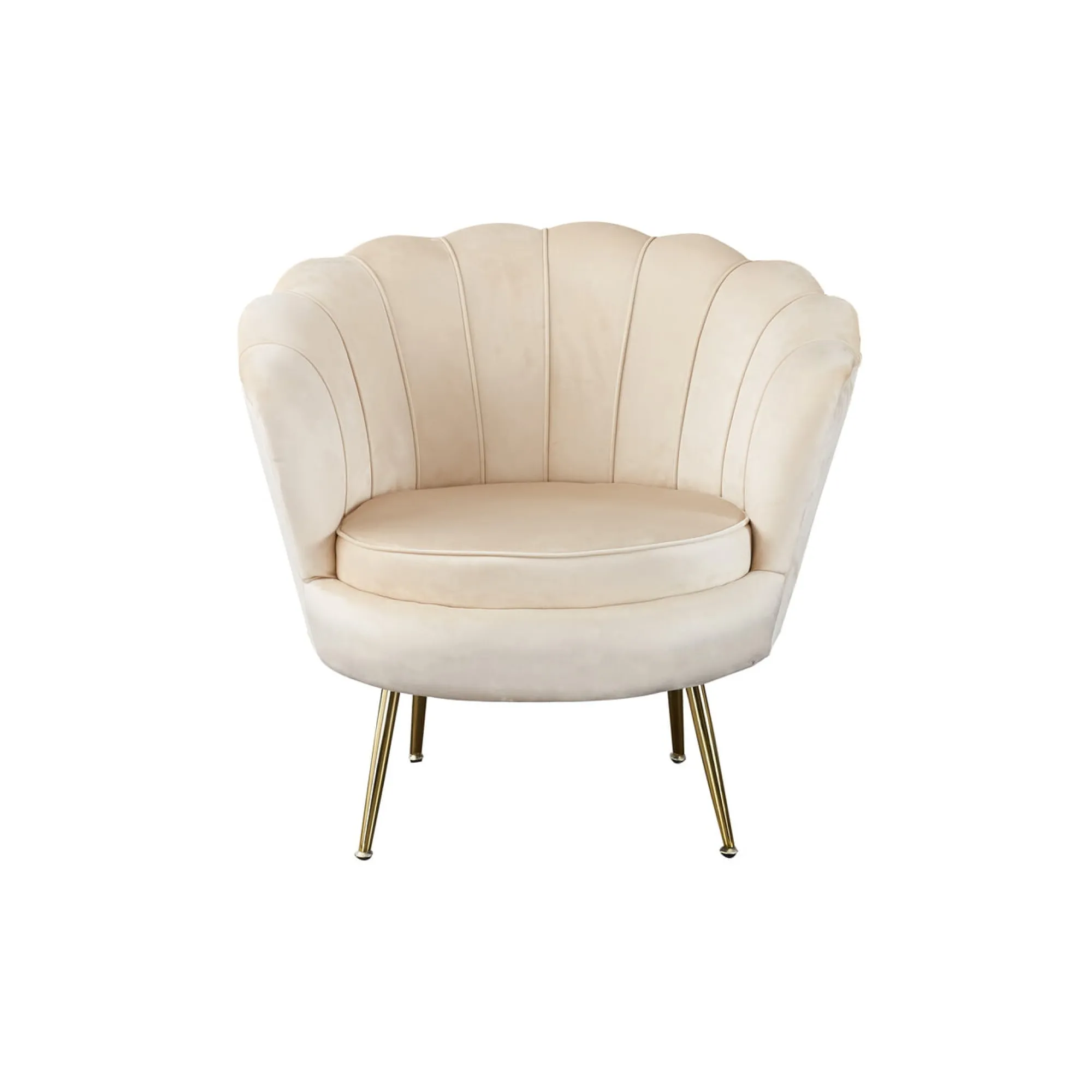 Fauteuils^Huisenthuis Fauteuil Chanelle Velvet 136 cm Beige