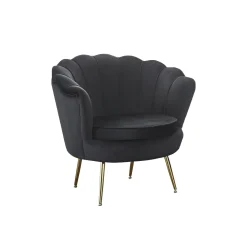 Fauteuils^Huisenthuis Fauteuil Chanelle Velvet Zwart