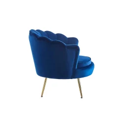 Fauteuils^Huisenthuis Fauteuil Chanelle Velvet Donkerblauw