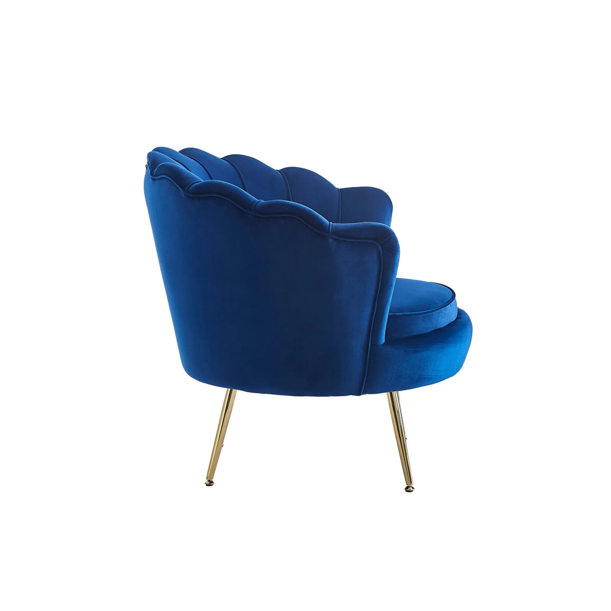 Fauteuils^Huisenthuis Fauteuil Chanelle Velvet Donkerblauw